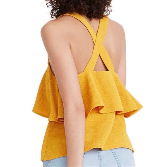 Madewell Texture Thread Ruffle Top - Picture 2 of 7